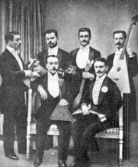 Кружок любителей игры на балалайках во Франции в 1892 г.