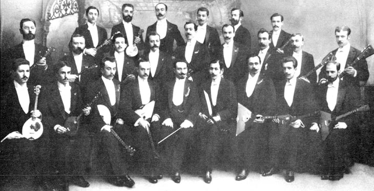 Великорусский оркестр в начале  1900 г.